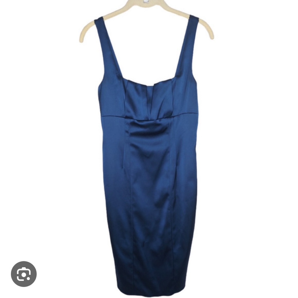 Black stretch cocktail dress David Meister